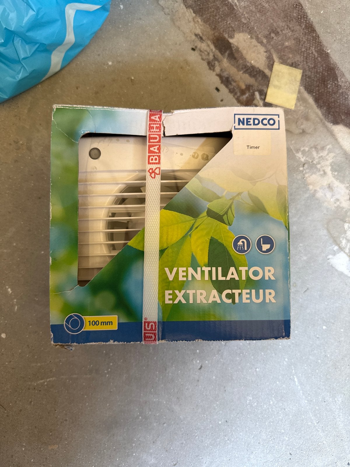 NEDCO Ventilator Extracteur 100mm met Timer, Ophalen, Nieuw, Ventilator en Afzuiger