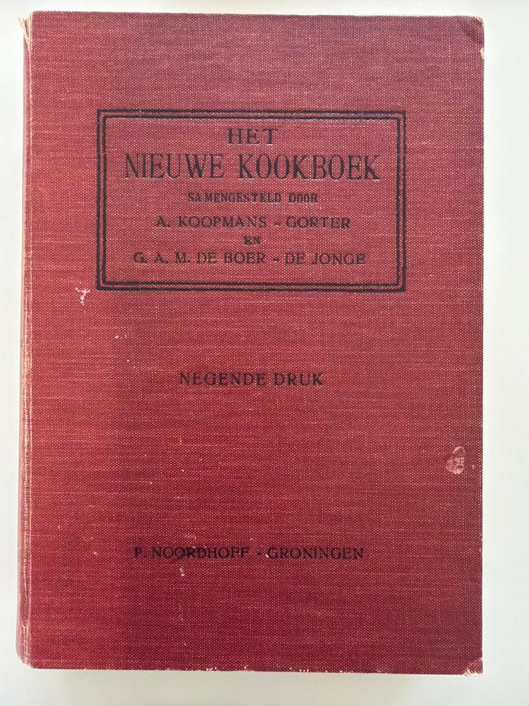 Het Nieuwe Kookboek - Negende Druk (1925), Antiek en Kunst, Antiek | Boeken en Bijbels, Ophalen of Verzenden