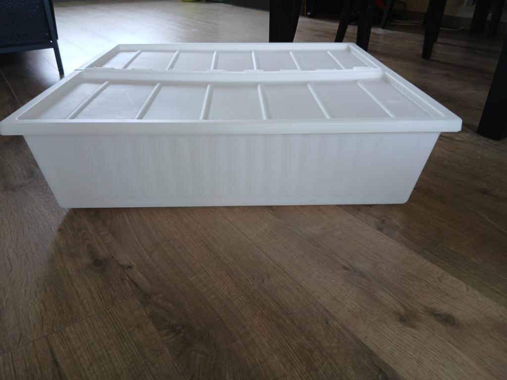 Ikea Opbergbox voor onder bed, Huis en Inrichting, Slaapkamer | Bedden, Ophalen, Overige materialen, 90 cm, Eenpersoons