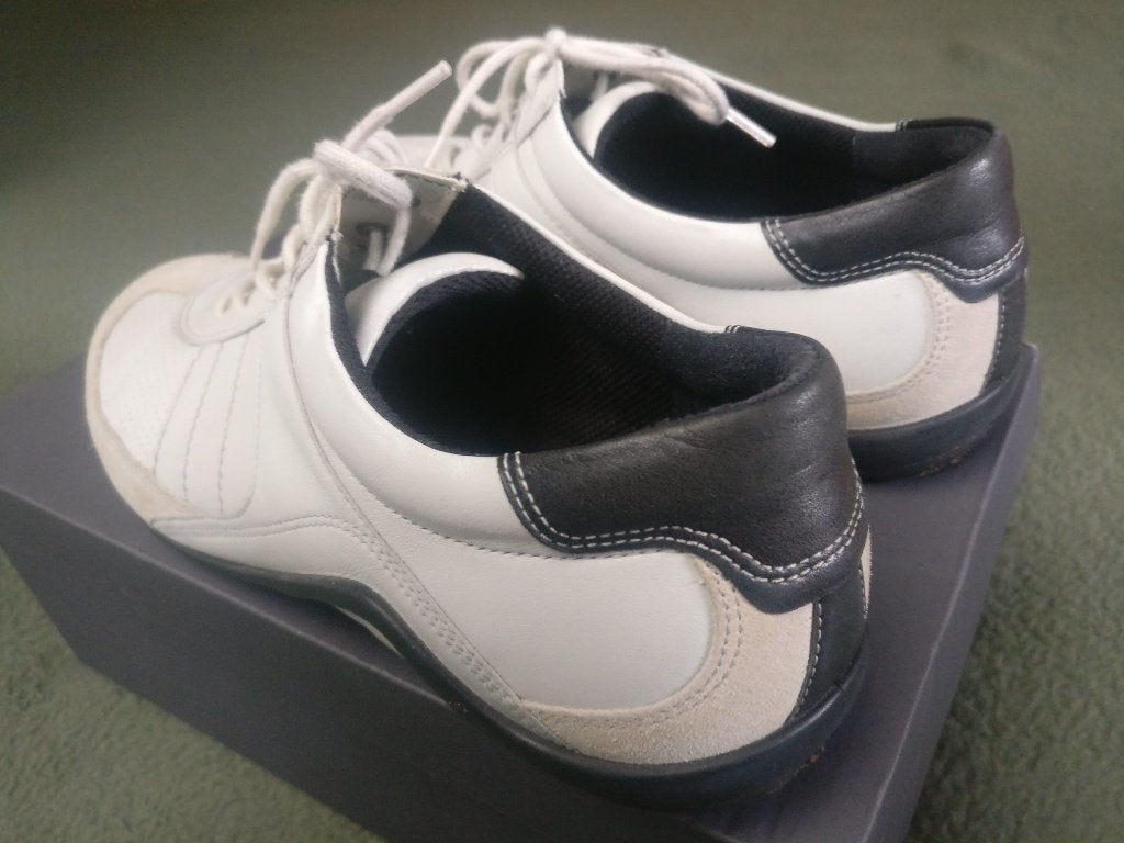Ecco lederen dames meisjes sneakers wandelschoenen 40, Ecco, Wit, Ophalen of Verzenden, Sneakers of Gympen
