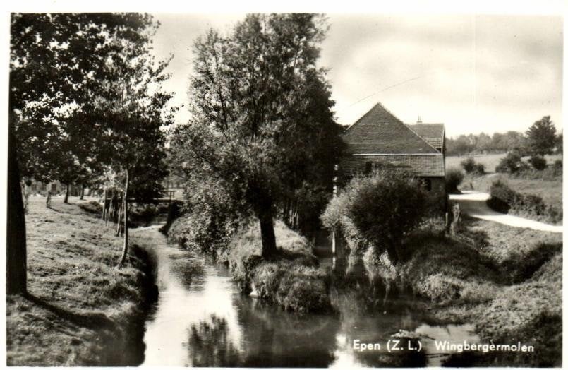 Epen [Z.L.], Wingbergermolen - 1957? gelopen, Verzamelen, Ophalen of Verzenden, 1940 tot 1960, Gelopen, Limburg