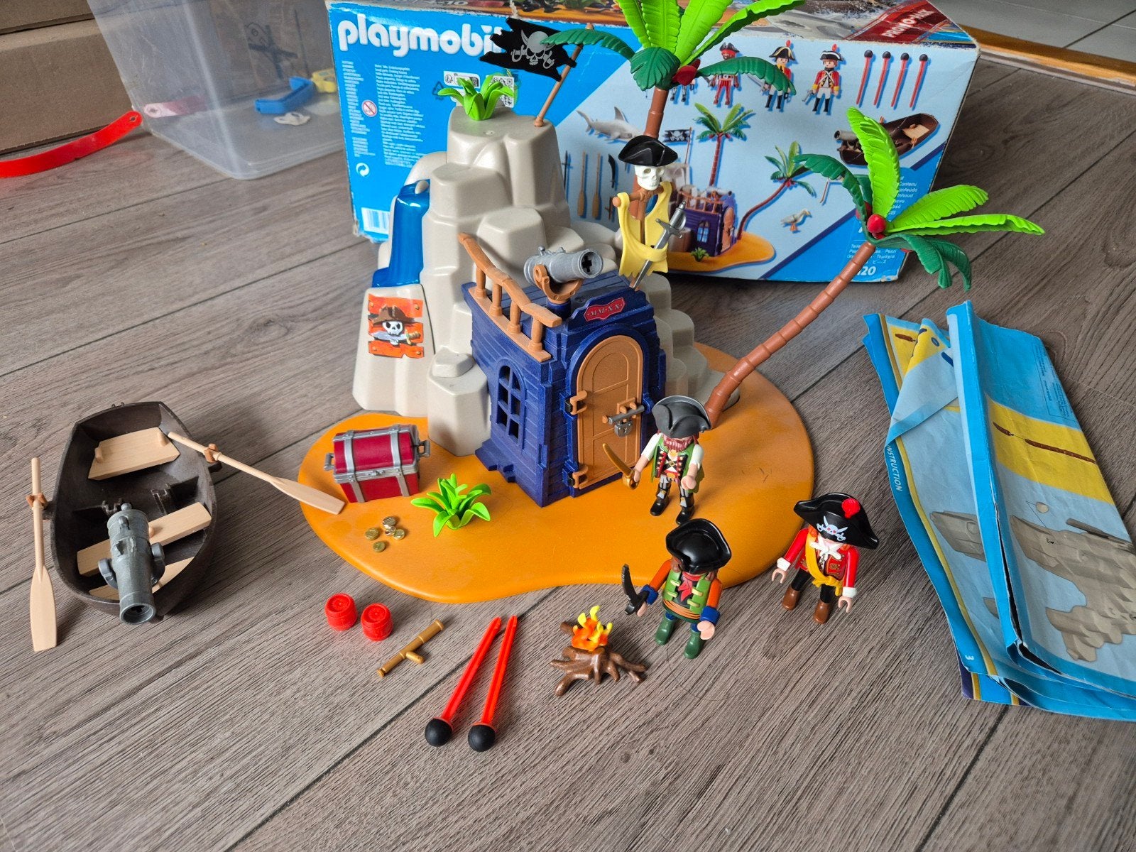 playmobil piraten eiland, Kinderen en Baby's, Speelgoed | Playmobil, Ophalen of Verzenden, Gebruikt