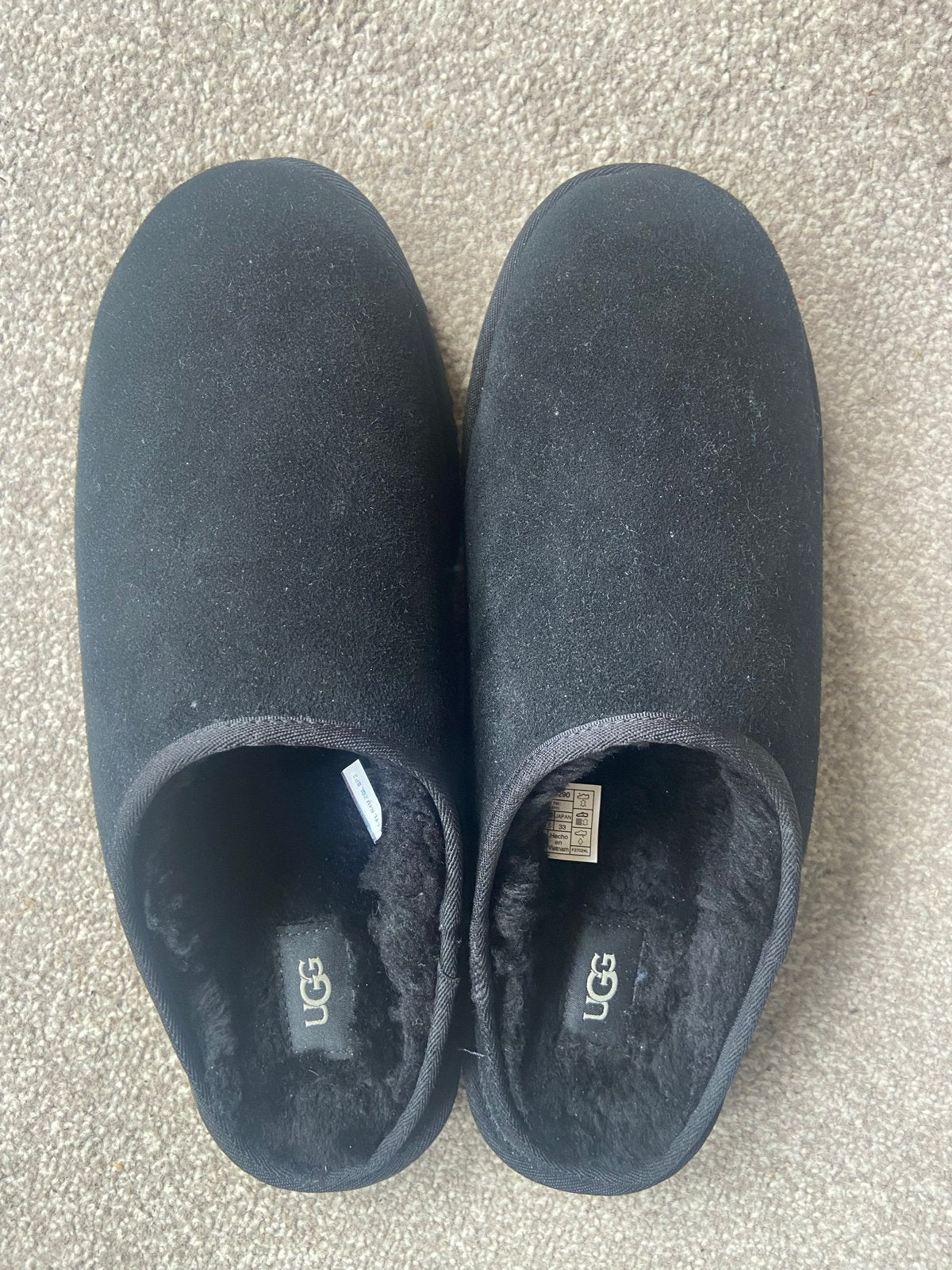 Heren UGG Pantoffels Zwart Maat 49,5 - Nieuw en Ongedragen, Kleding | Heren, Schoenen, Ophalen, Nieuw, Zwart, Pantoffels of Sloffen