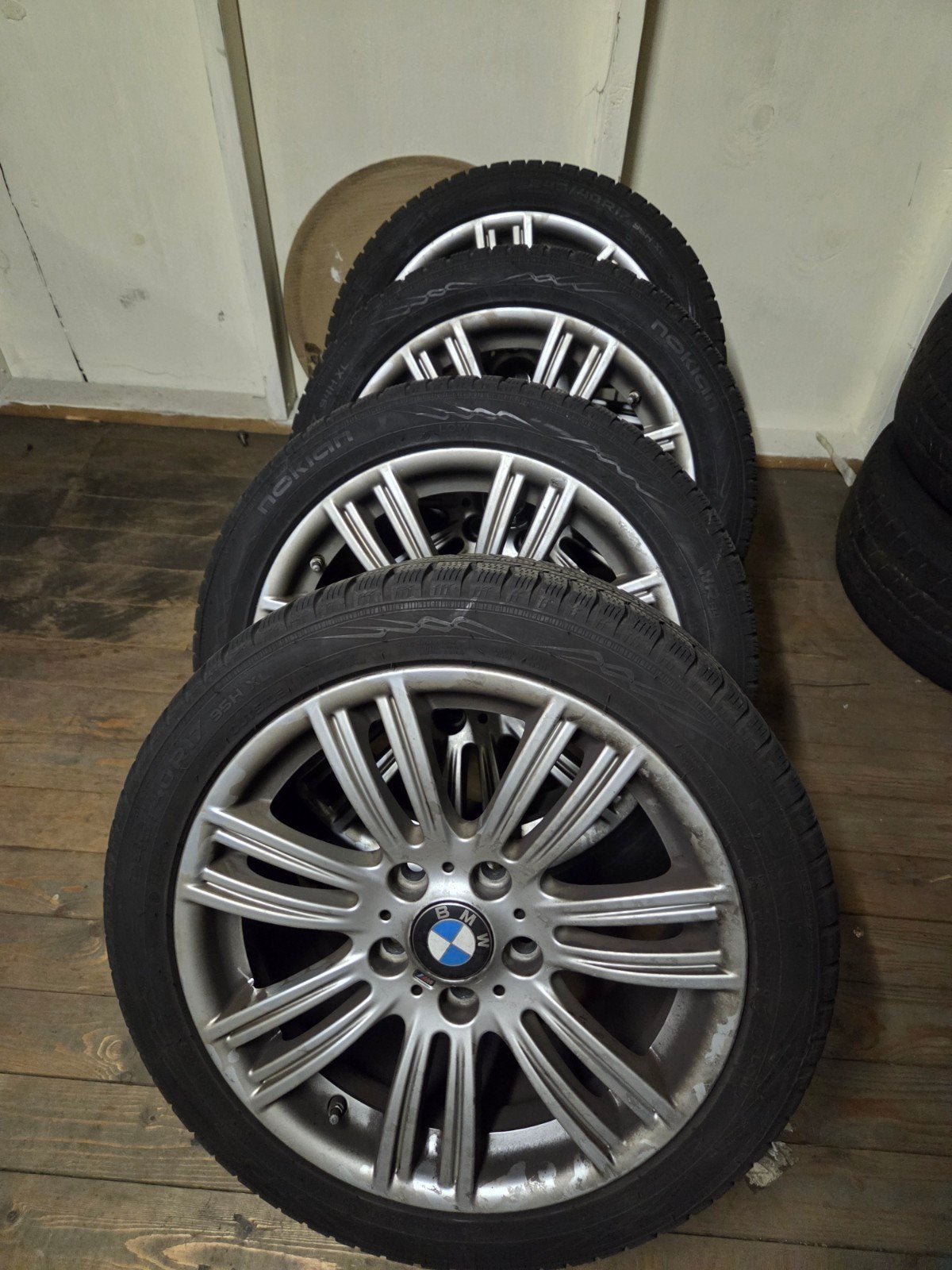 Originele winterset BMW M2/3/4 Velgen met Banden (Breedset), Auto-onderdelen, Banden en Velgen, 17 inch, Personenwagen, Gebruikt