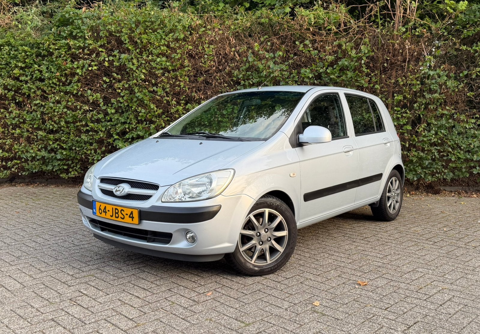 Hyundai Getz 1.4 5DRS | NAP | AIRCO | 4SEIZOEN | LM-VELGEN, Auto's, Hyundai, Voorwielaandrijving, 40 €/maand, Zwart, 4 cilinders
