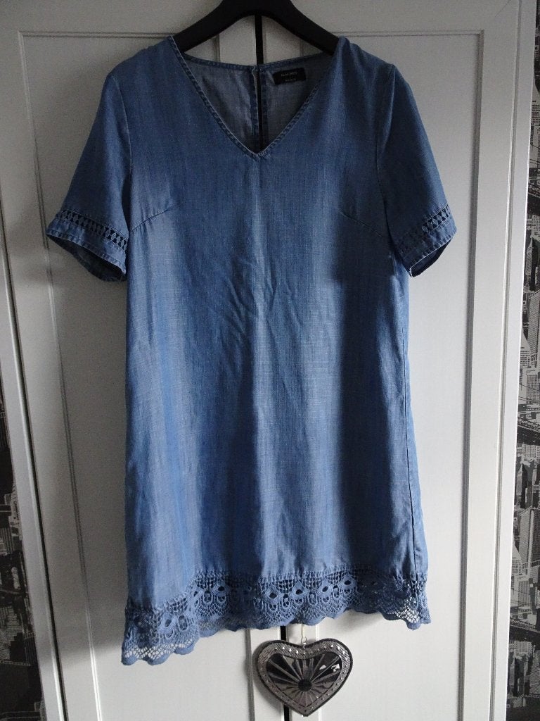 Yessica C&A Spijkerjurk Mt 40 A-lijn Denim Jurk Jeansjurk, Kleding | Dames, Jurken, Maat 38/40 (M), Blauw, Yessica, Ophalen of Verzenden