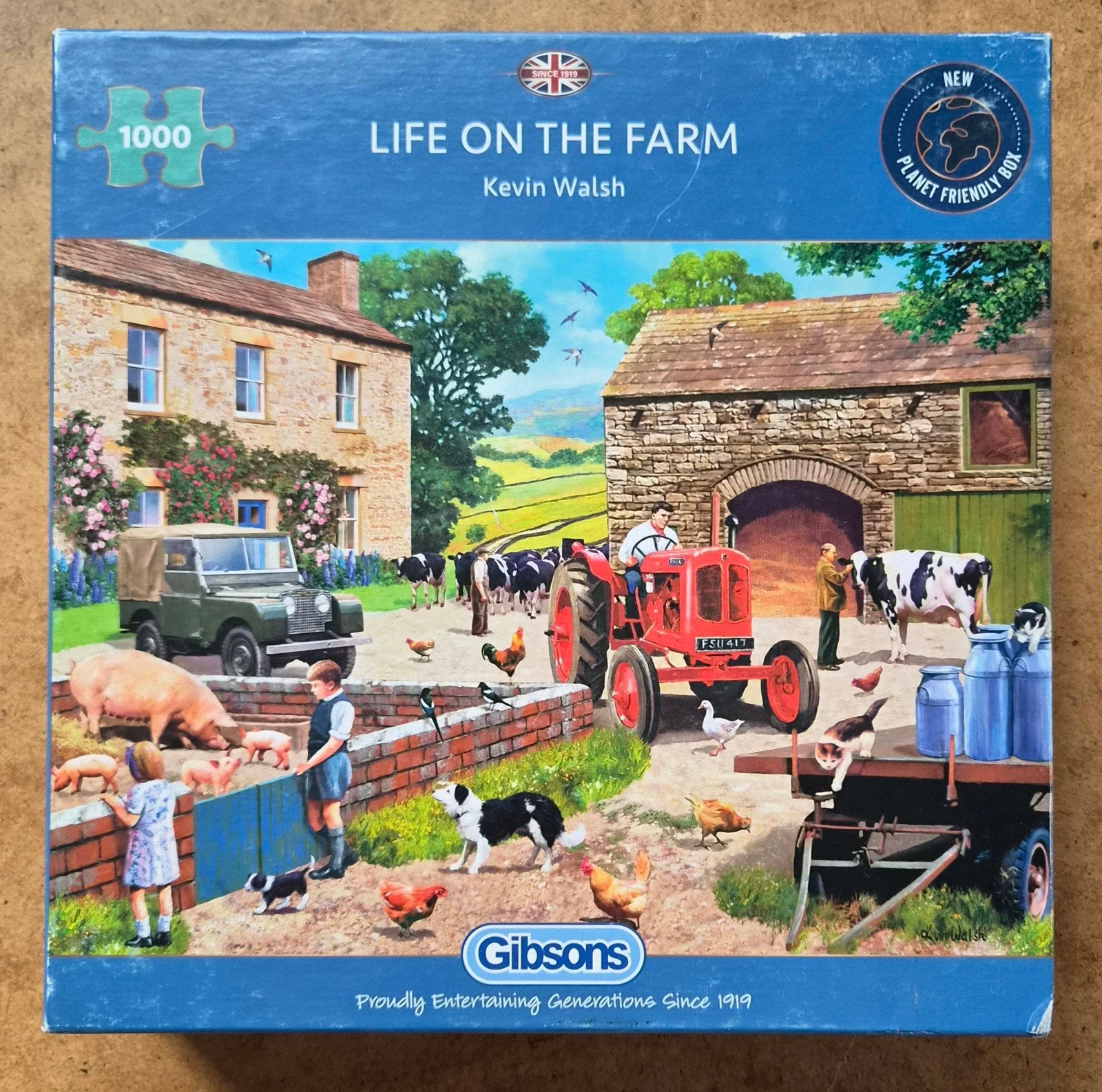 Gibsons puzzel:  Life on the Farm, Ophalen of Verzenden, 500 t/m 1500 stukjes, Zo goed als nieuw