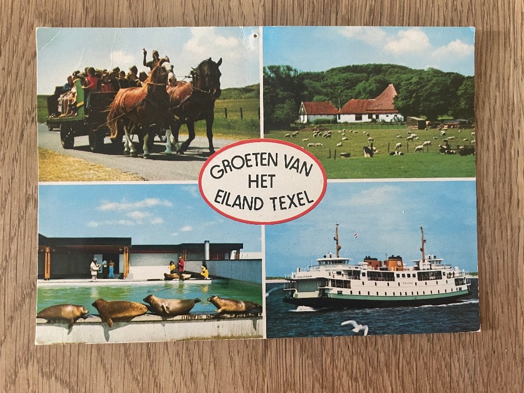 C995 Ansichtkaarten Waddeneilanden : Texel, Ophalen of Verzenden, 1980 tot heden, Gelopen, Waddeneilanden