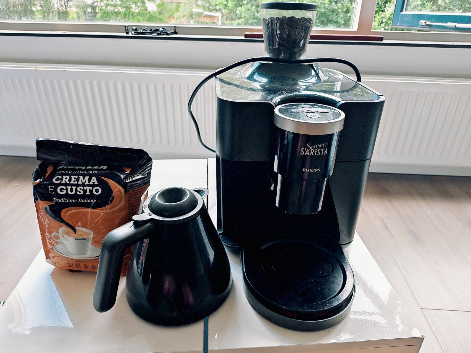Philips Senseo Sarista Koffiemachine met bonenmaler, Ophalen, Gebruikt, Koffiemachine, Koffiebonen