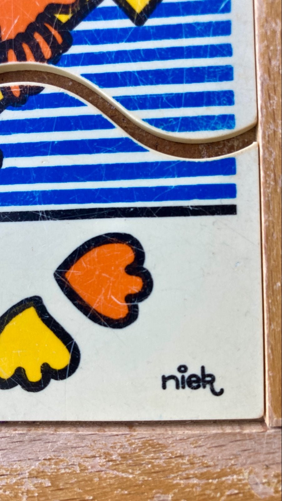 Vintage Educo Niek Puzzels - Set van 5 Houten Puzzels, Ophalen, Gebruikt, Overige typen