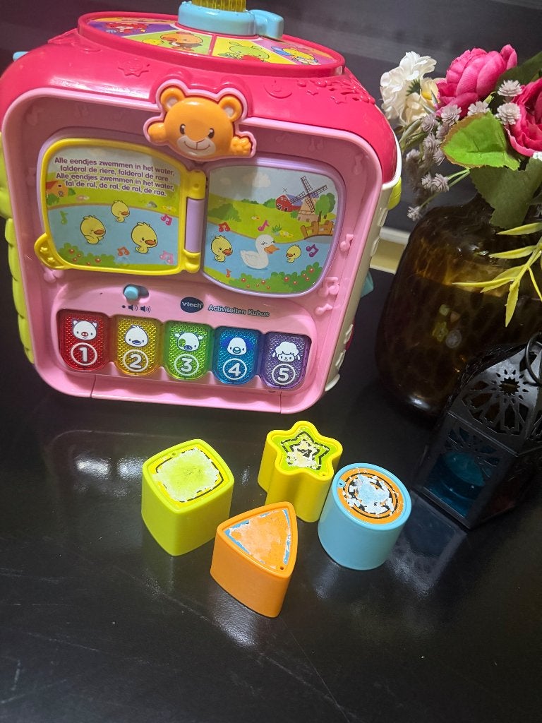 Vtech speel kubus, Kinderen en Baby's, Speelgoed | Vtech, Ophalen of Verzenden, Gebruikt, 6 maanden tot 2 jaar
