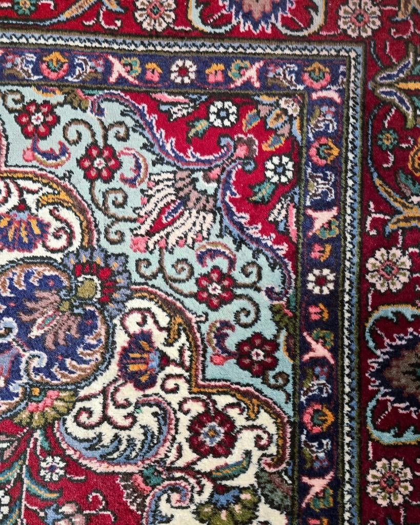 Groot Perzisch tapijt Tabriz 400x300 wollen vloerkleed Iran, 1185VB, De handelmaatschappij, Groot perzisch tapijt wollen vloerkleed handgeknoopt iran tabriz