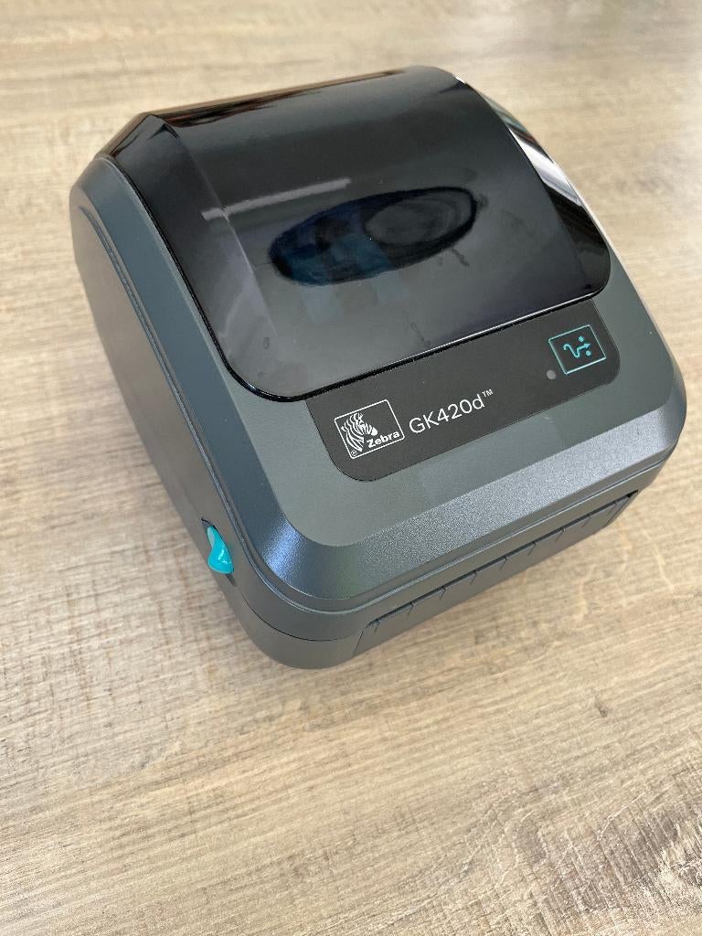 Zebra GK420d labelprinter + adapter en usb-kabel, Computers en Software, Labelprinters, Gebruikt, Etiket, Ophalen of Verzenden