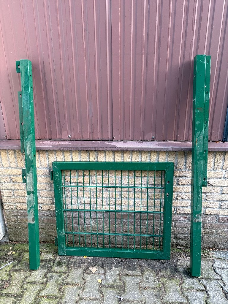 2e keus groene enkele tuinpoort incl. 2 palen – RAL6005, Ophalen, Minder dan 100 cm, Zo goed als nieuw, Draaipoort
