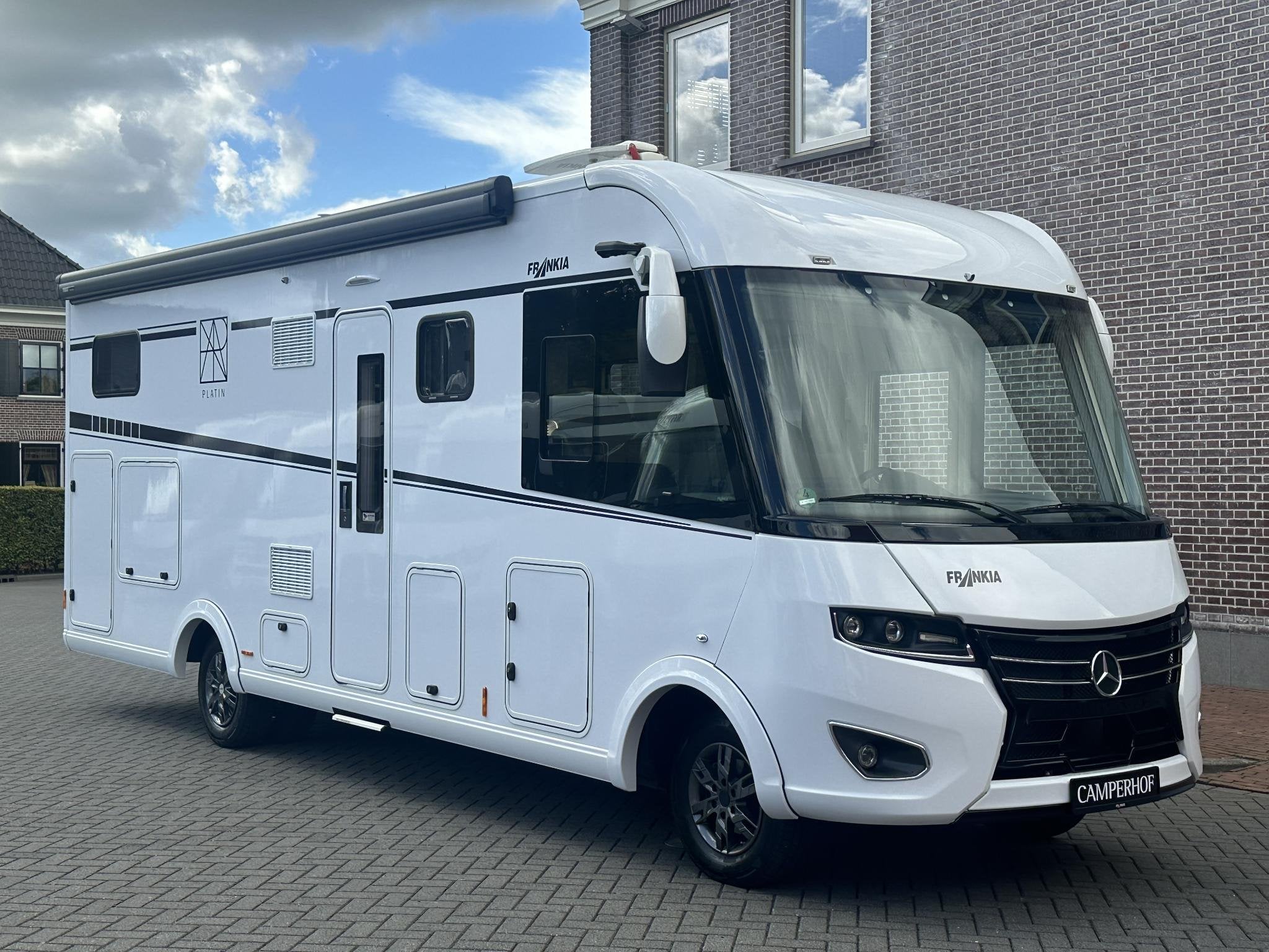 Frankia Platin I 7900 GD Mercedes, 600Ah Lithium, E&P, Airco, Caravans en Kamperen, Bedrijf, Diesel, 8 tot 9 meter, 8 meter en meer
