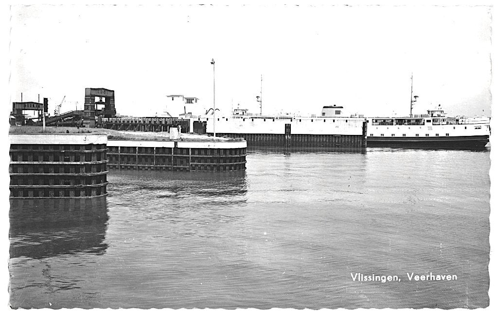 804598	Vlissingen	Veerhaven	Nette oude kaart Onbeschreven