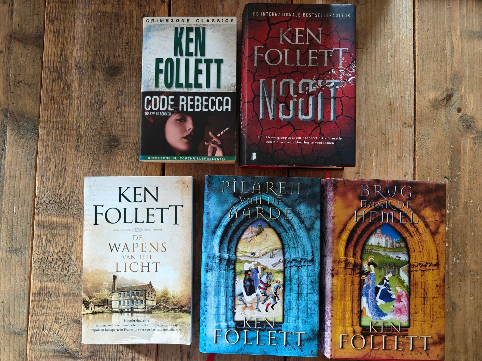 5 Boeken van Ken Follett., Boeken, Ophalen of Verzenden, Zo goed als nieuw