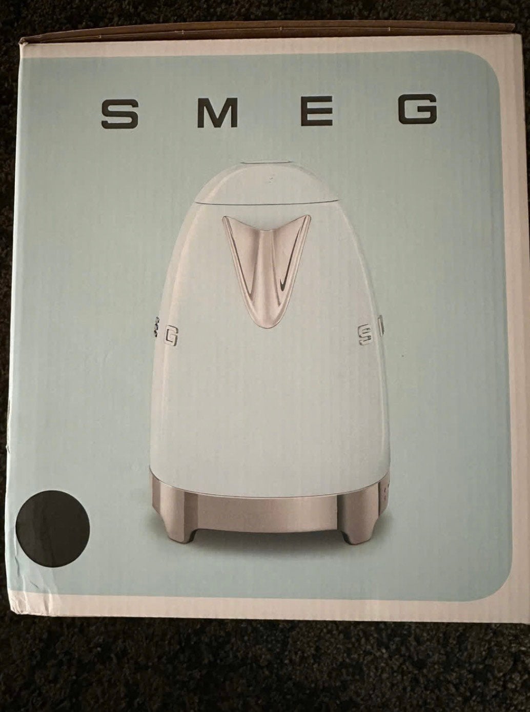 Smeg waterkoker zwart nieuw, Witgoed en Apparatuur, Waterkokers, 1 tot 2 liter, Ophalen of Verzenden, Nieuw