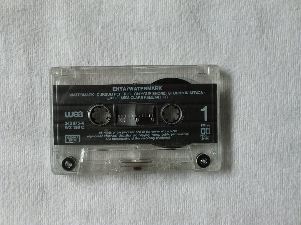 WEA Records - ENYA Watermark (musi cassette), Ophalen of Verzenden, Zo goed als nieuw, 1 bandje, Origineel