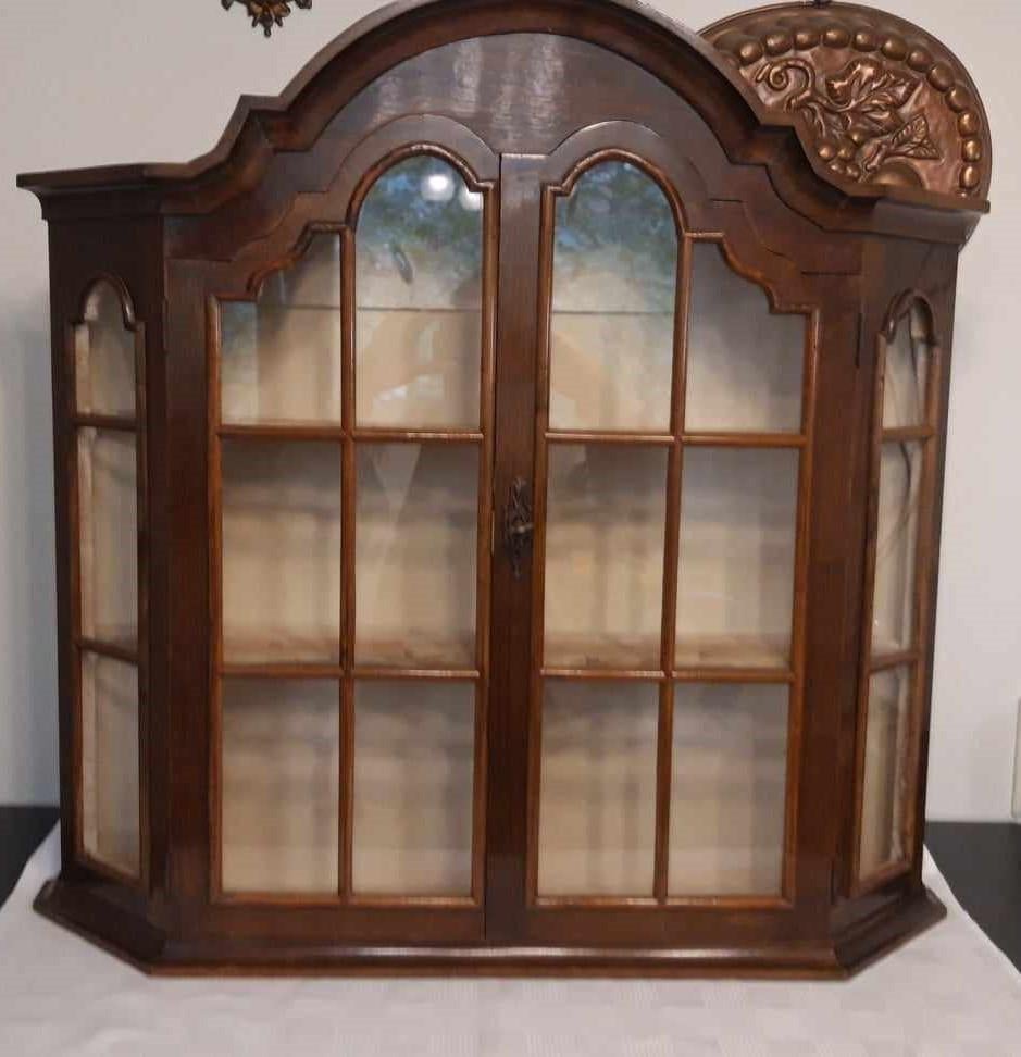 Oud wand (hang-)kabinet met vleugeldeurtjes., Antiek en Kunst, Antiek | Meubels | Kasten, Ophalen