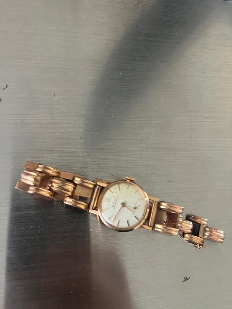 Goud horloge te koop, Ophalen, Zo goed als nieuw, Goud, Overige merken