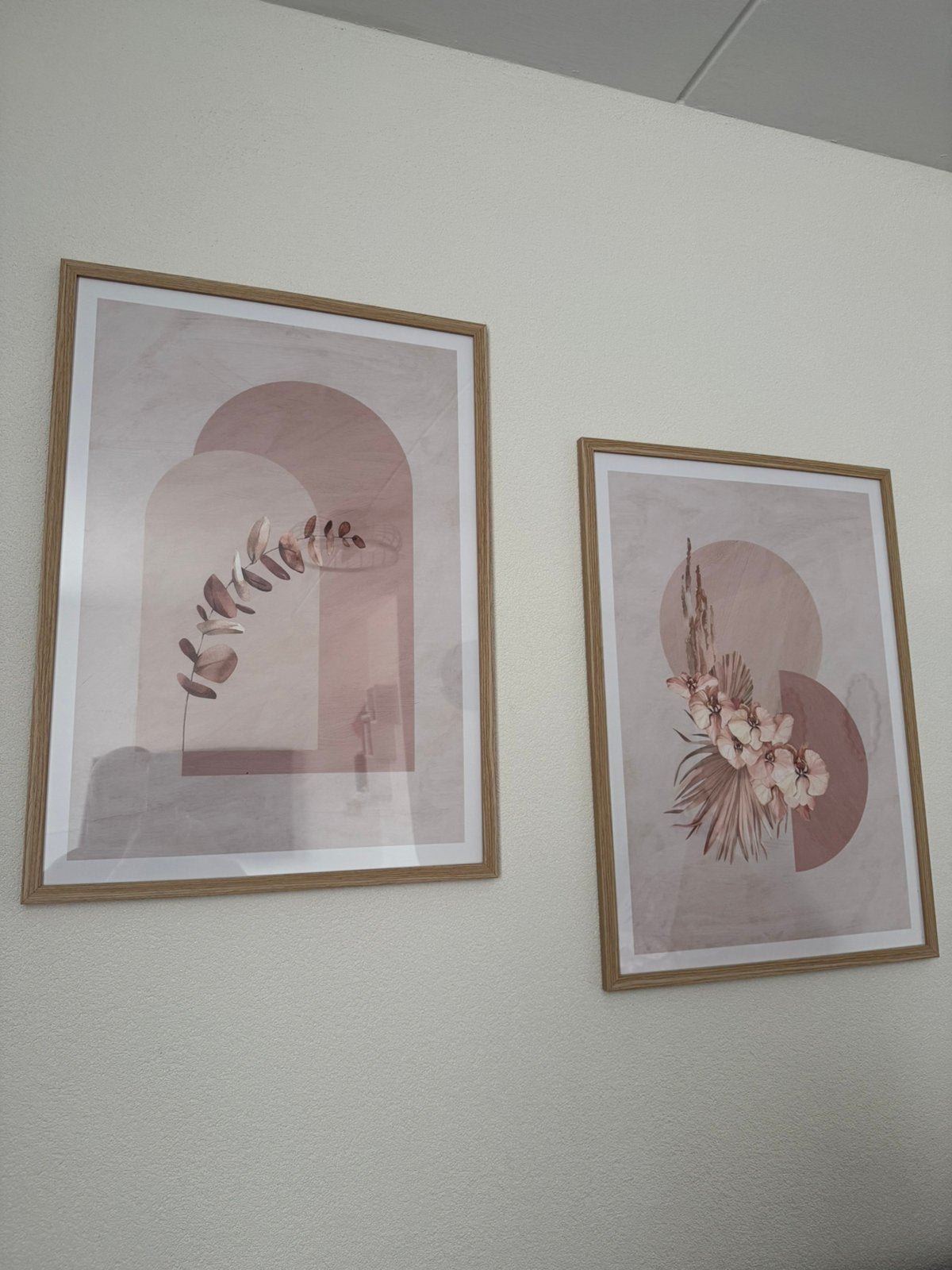Lijsten met posters!, Ophalen, Beige, Hangend, Hout