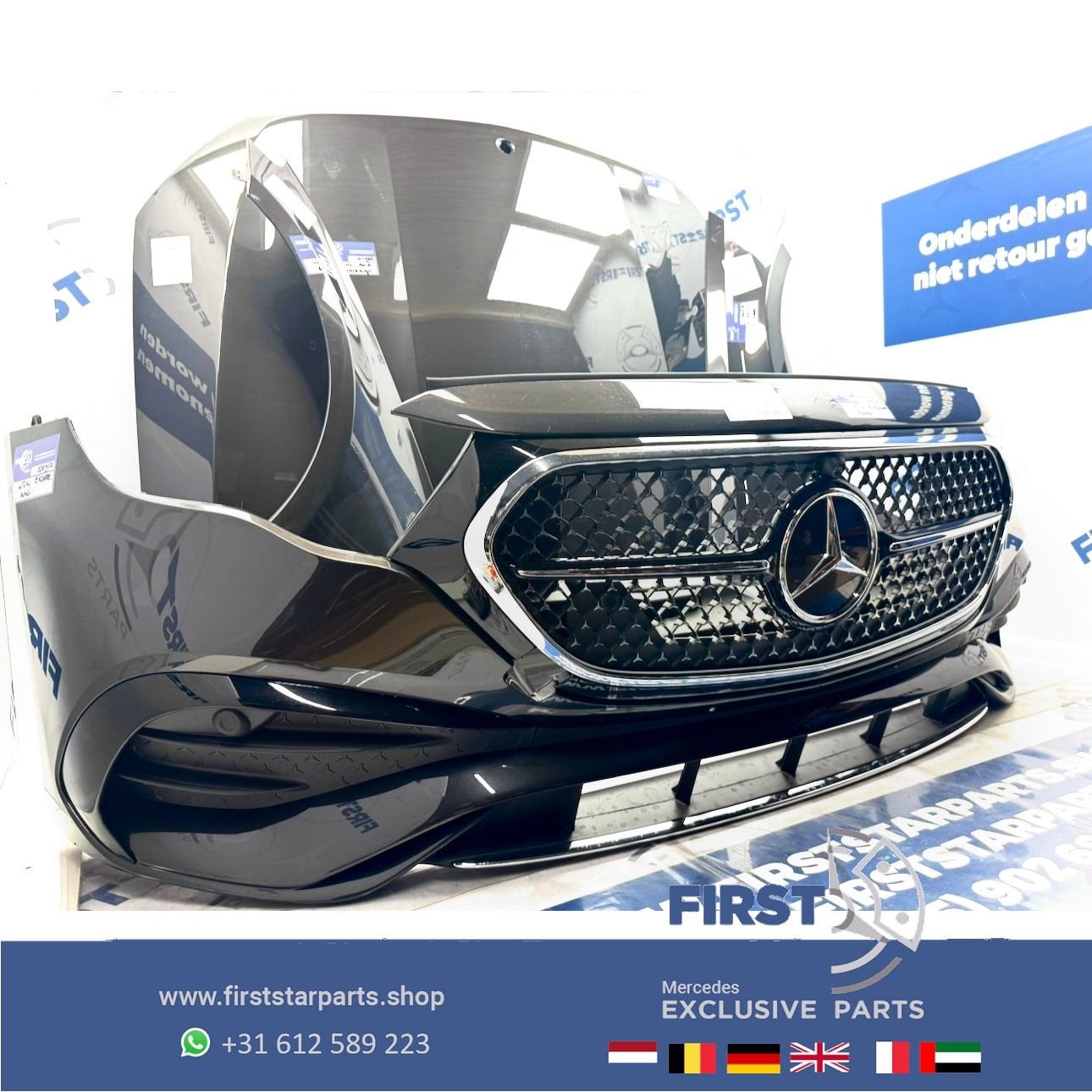 W214 S214 E KLASSE VOORKOP COMPLEET FRONT ORIGINEEL Mercedes, Gebruikt, -, Voor, Ophalen of Verzenden