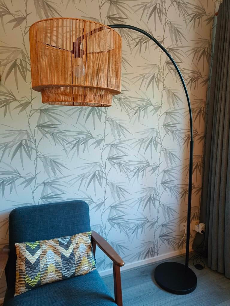 Vloerlamp Cilen - Booglamp, Ophalen, Bohemian, Modern, Scandinavisch, Overige materialen, Zo goed als nieuw