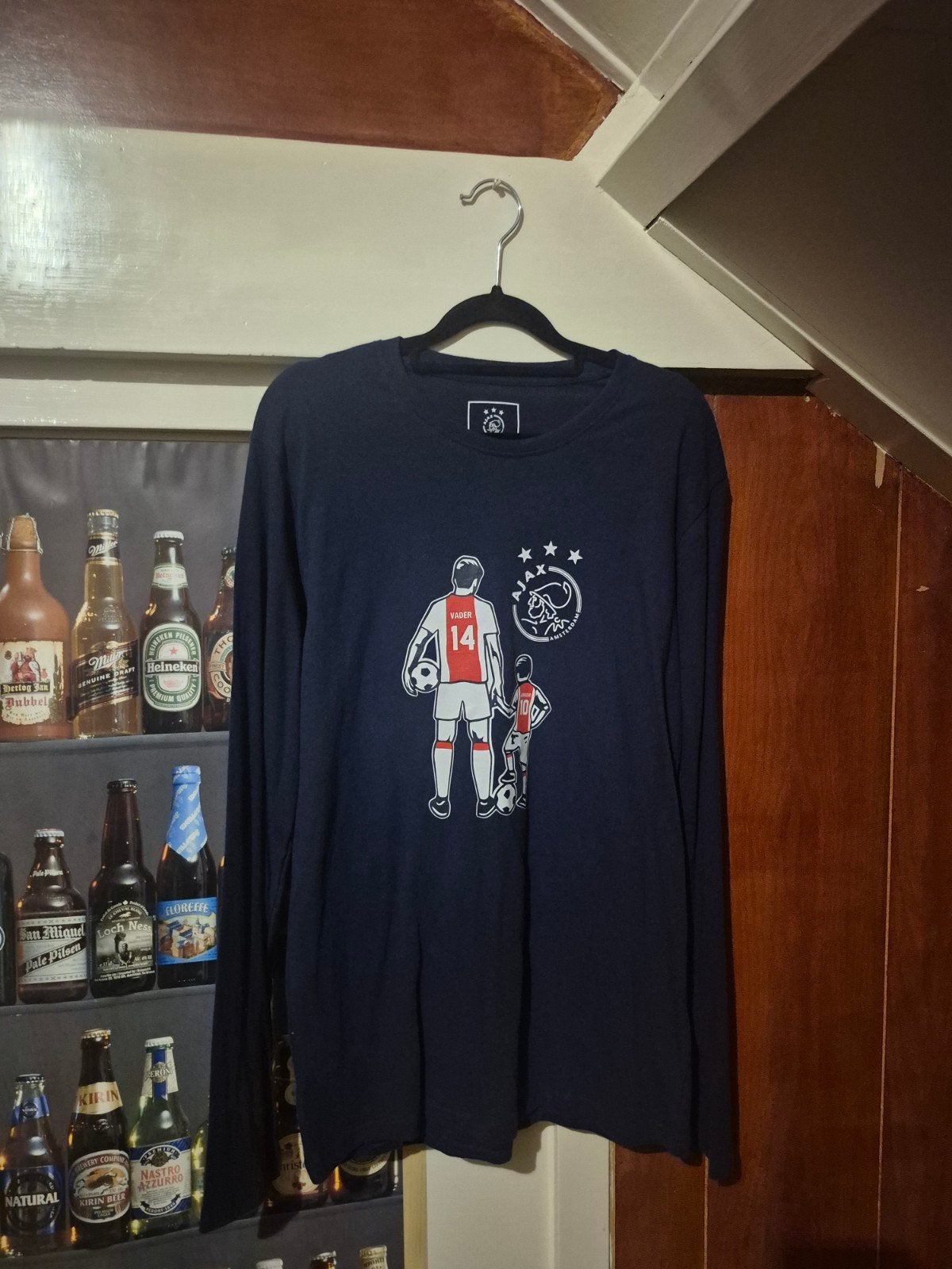 Ajax Pyjama Shirt Maat M - Vader & Junior Design, Ophalen of Verzenden, Zo goed als nieuw, Maat 48/50 (M), Ajax