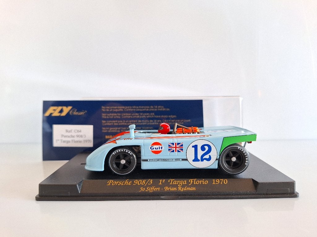 Fly GULF Porsche 908/3 1 Targa Florio 1970 Ref. C64, Overige merken, Racebaan, Fly, Nieuw