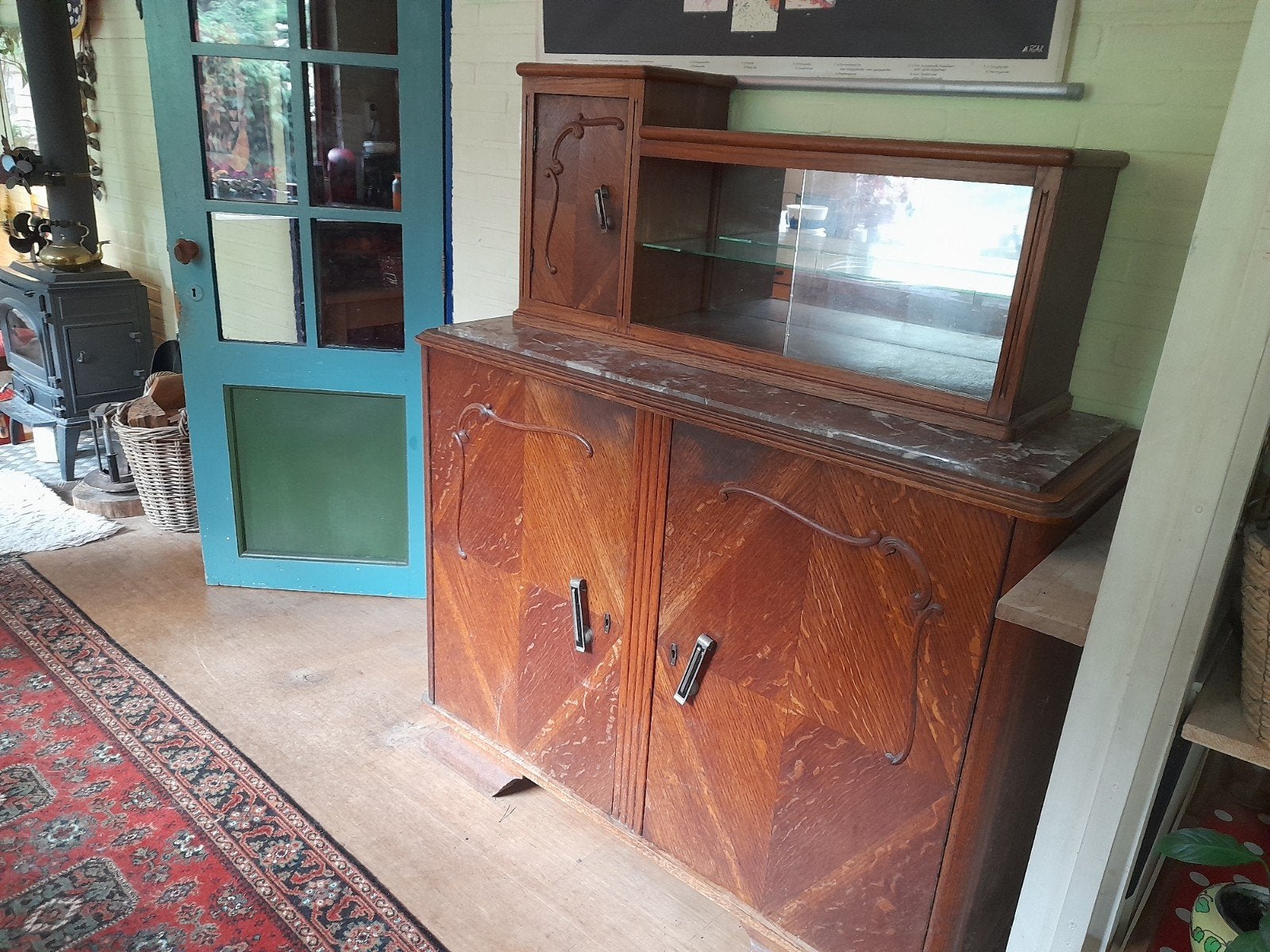 Gratis leuke vintage kast, Ophalen, Gebruikt, 25 tot 50 cm, 50 tot 100 cm