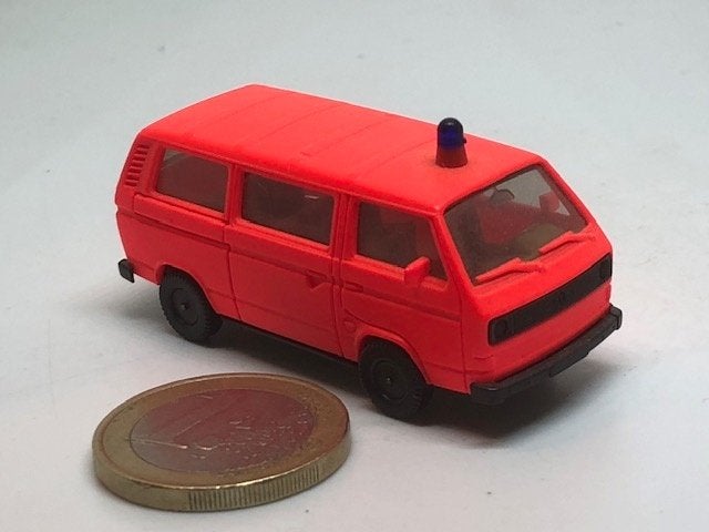 Brandweer Volkswagen Transporter T3 Fluor, Herpa, Hobby en Vrije tijd, Ophalen of Verzenden, Gebruikt, Auto, Herpa