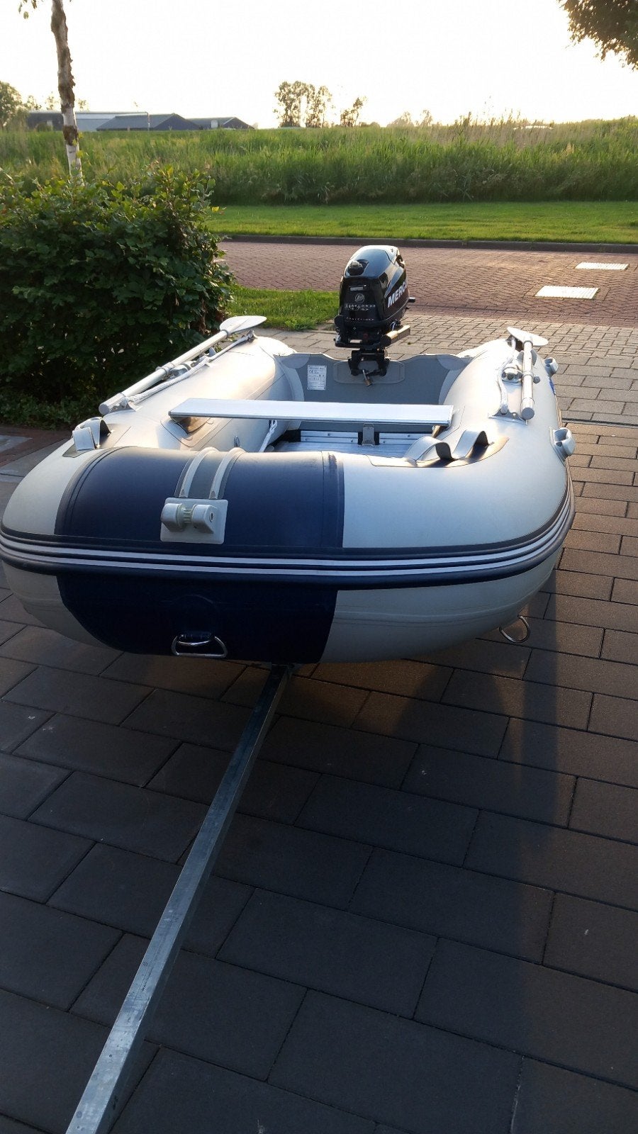 Rubberboot met Mercury 6pk 4 takt motor en trailer, Ophalen of Verzenden, Zo goed als nieuw