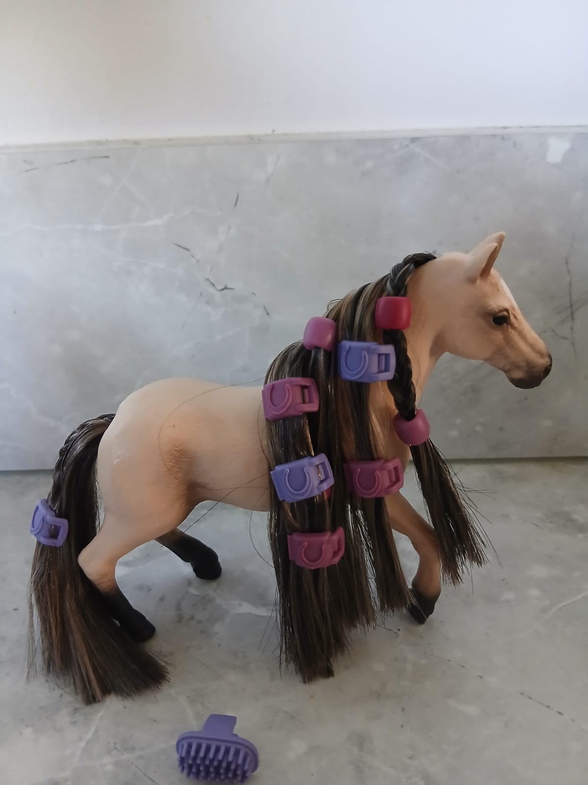 2 x super leuke schleich met haaraccessoires en extensions, Ophalen of Verzenden, Zo goed als nieuw