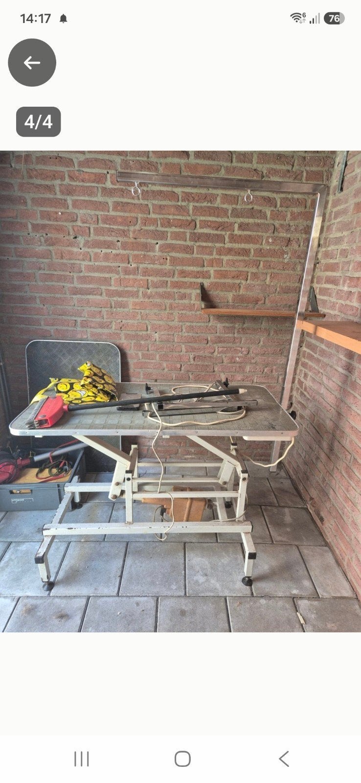 Hondentrimtafel (elektrisch) en benodigsheden, Overige merken, Ophalen, Gebruikt, Trimtafel