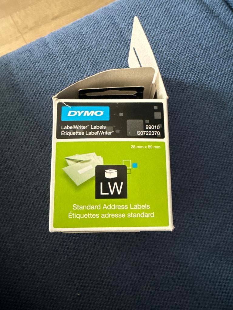 Dymo LabelWriter Labels 99010 S0722370, Computers en Software, Labelprinters, Ophalen, Nieuw, Etiket