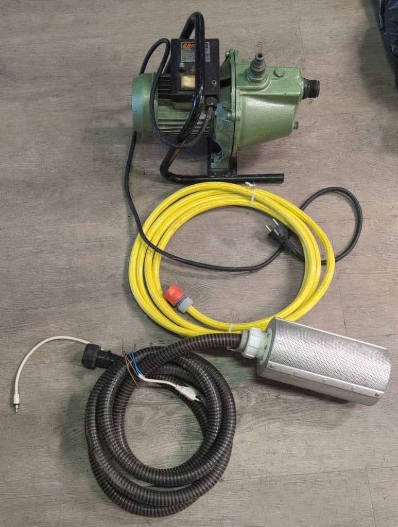 Osip Jolly 75 Waterpomp 0,6 kW + Slangen & Zuigkorf, Tuin en Terras, Ophalen, Gebruikt, Elektrisch, Beregeningspomp
