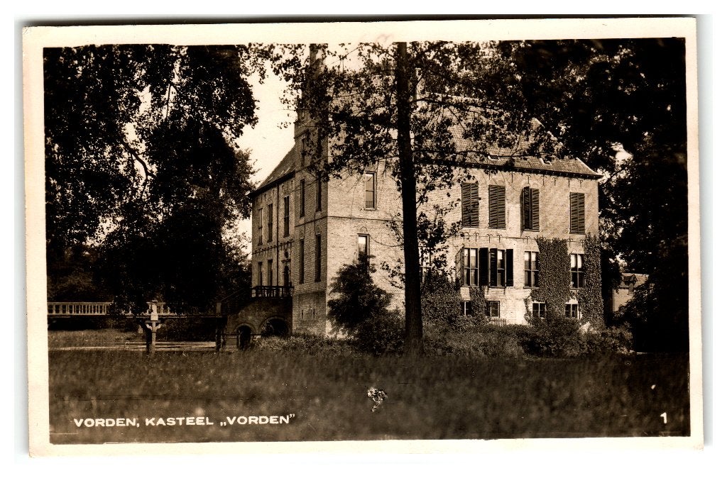 Vorden, Kasteel "Vorden", Verzenden, 1920 tot 1940, Gelopen, Gelderland