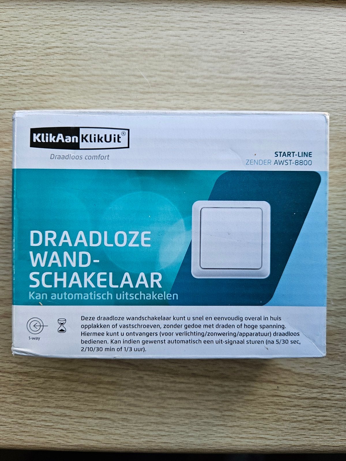 Klik aan Klik uit draadloze wand schakelaar AWST-8800, Ophalen of Verzenden, Nieuw, Schakelaar