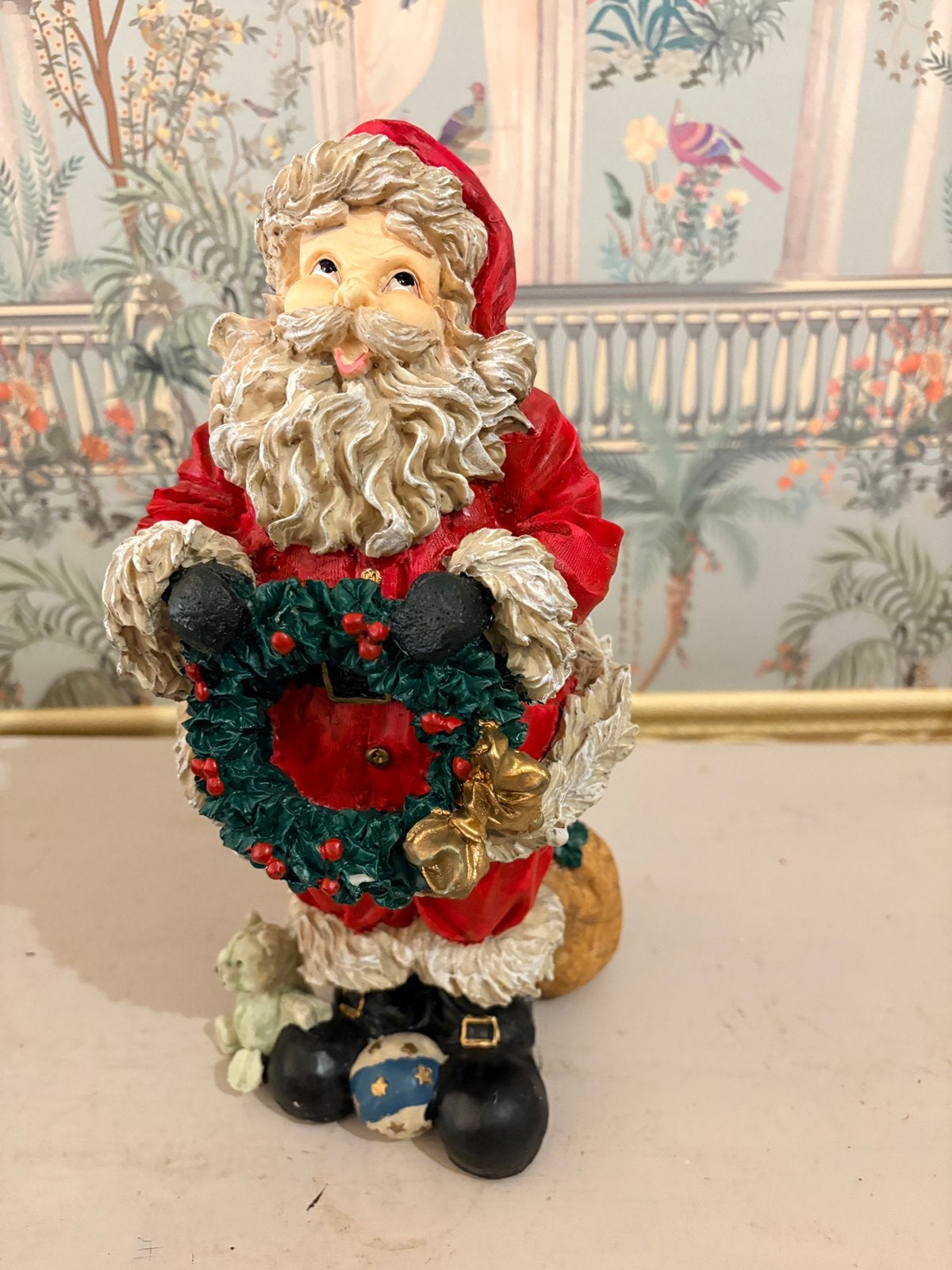 Prachtig Gedetailleerd Kerstman Beeld Polystone (ca. 28 cm), Diversen, Ophalen of Verzenden, Zo goed als nieuw
