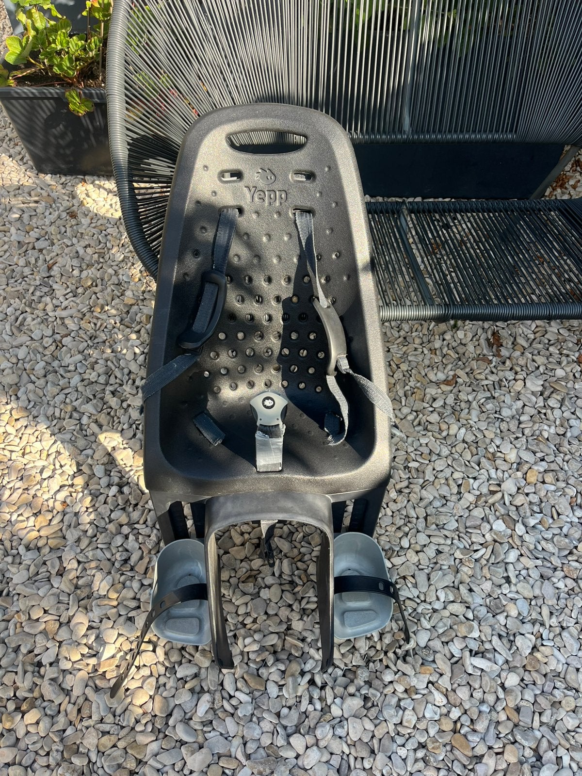 Yepp fietsstoeltje zwart, Ophalen, Achterzitje, 9 t/m 18 kg, Gebruikt