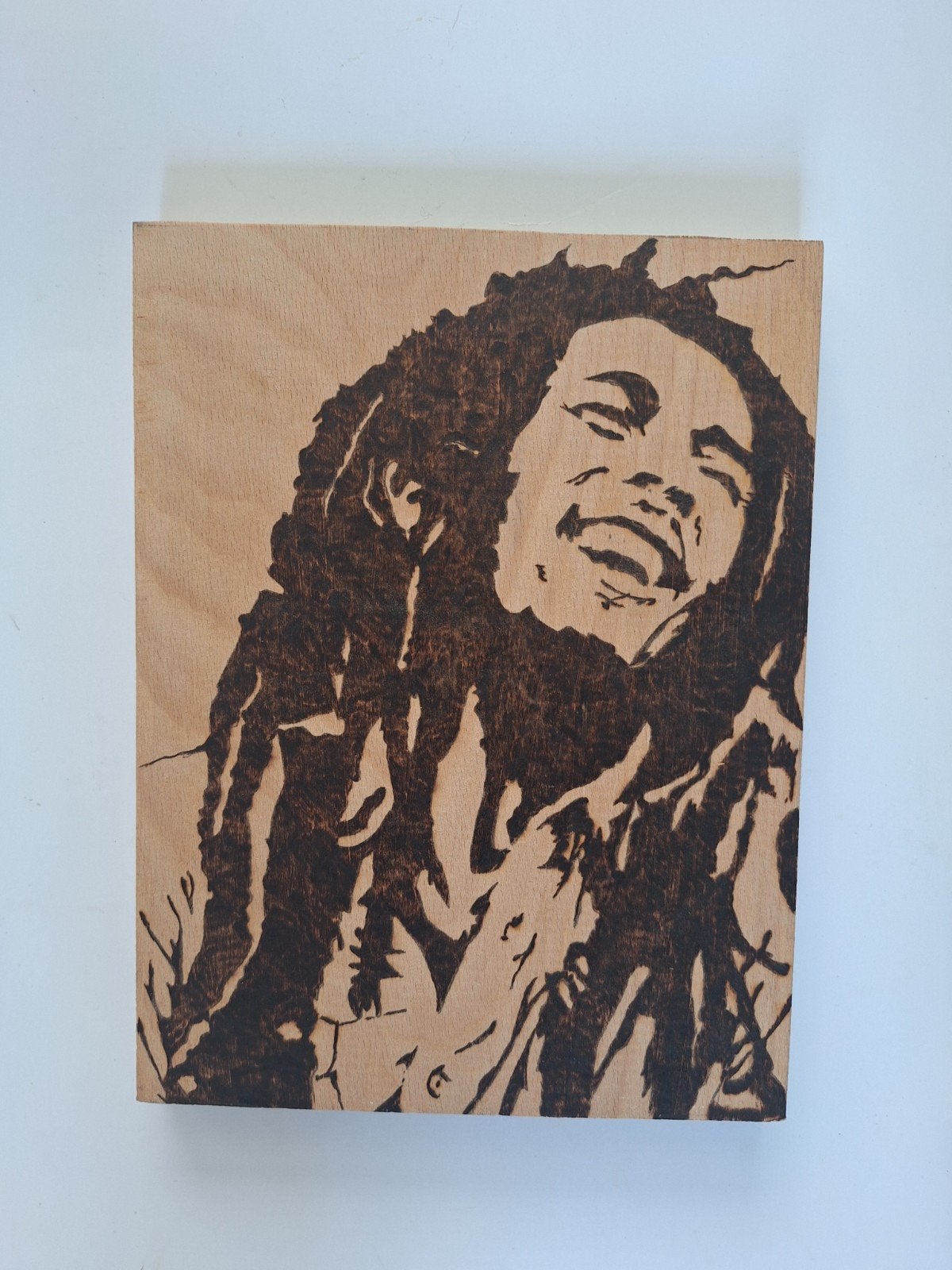 Bob Marley gebrand op hout, Gevondenengemaakt@gmail.com, Ophalen of Verzenden, Gevonden en Gemaakt, Nieuw