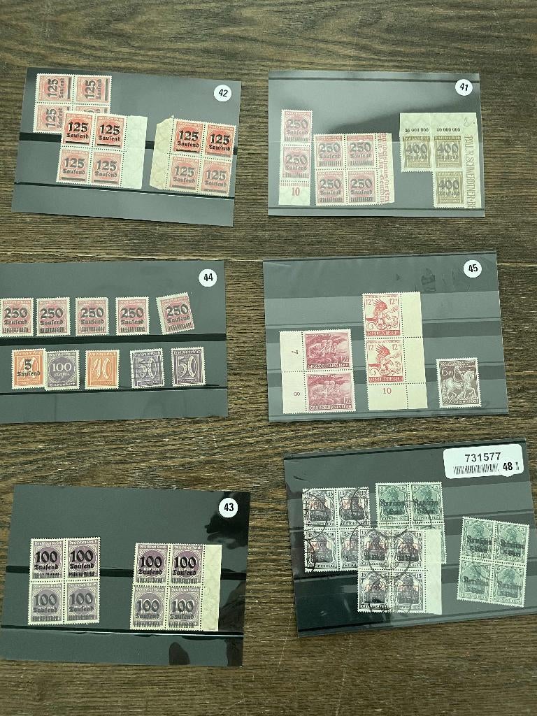 postzegels Duitsland Duits rijk blokjes postfris 4, Verzenden, Duitse Keizerrijk, Postfris