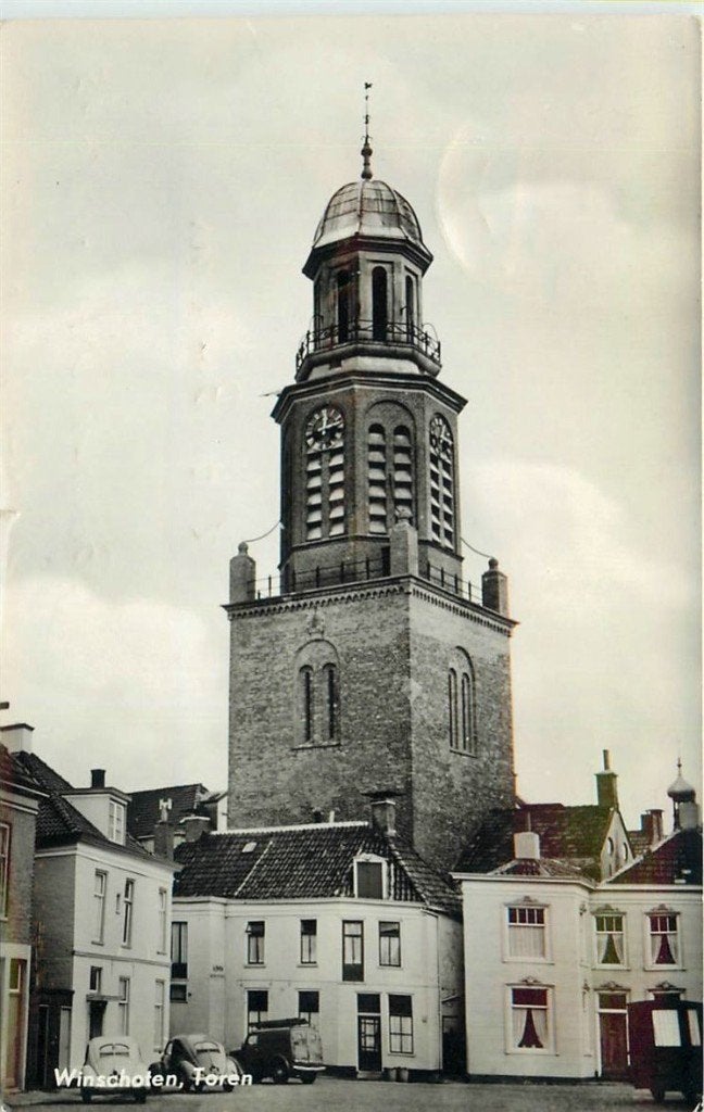 701-195-005 Winschoten Toren, Verzamelen, Ansichtkaarten | Nederland, Groningen, Voor 1920, Verzenden