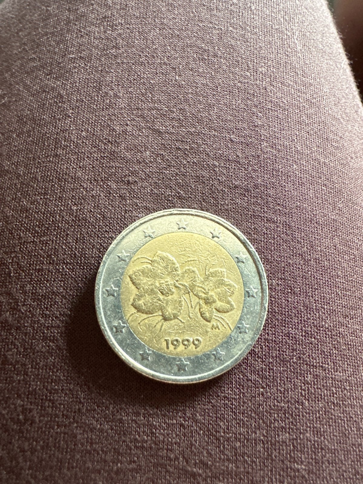 Zeldzame Finse 2 Euro Munt 1999 - Cloudberry Bloem, Postzegels en Munten, Munten | Europa | Euromunten, Ophalen of Verzenden, Finland
