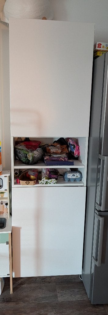Ikea method kast - 60x37x200 cm, Huis en Inrichting, Keuken | Keukenelementen, Ophalen, 200 cm of meer, Wit, 50 tot 100 cm