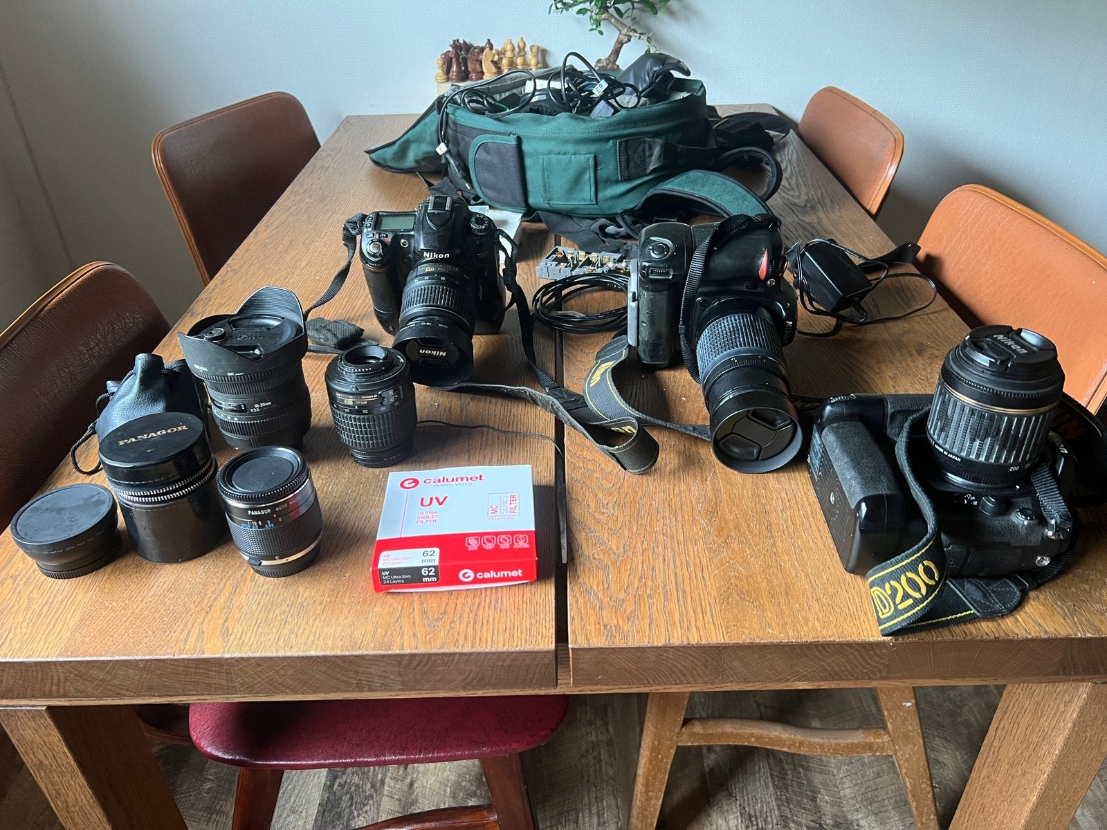Nikon camera set – 3 spiegelreflexcamera’s, accessoires, Tweedehands, Tweedehands, Ophalen of Verzenden, Nikon