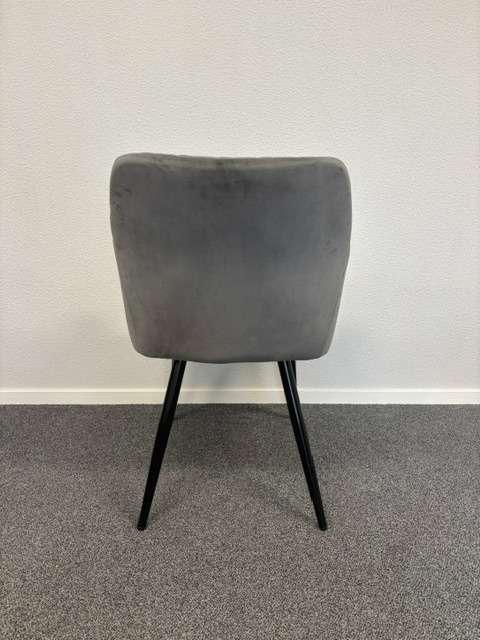 Landelijke stoelen met Velours stof grijs, Niet ingevuld, Gebruikt, Niet ingevuld, Ophalen of Verzenden