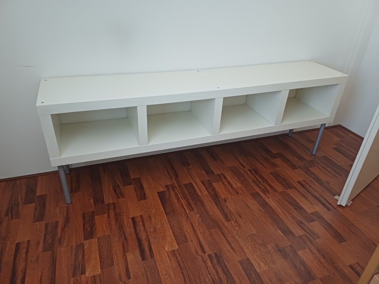 Wandkast met 4 vakken - Wit, Huis en Inrichting, Kasten | Wandmeubels, Met plank(en), Gebruikt, 150 tot 200 cm, Minder dan 100 cm