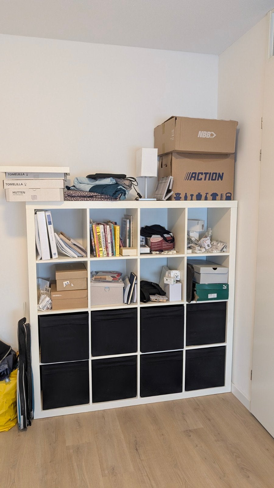 IKEA KALLAX Kast met 16 vakken - Wit, Ophalen, Gebruikt, 100 tot 150 cm, Modern